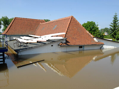 Hochwasser in Mühlberg