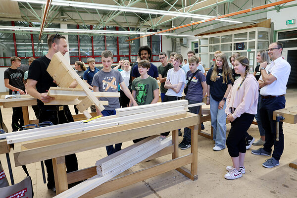 Großräschen Lehrbauhof der Handwerkskammer Cottbus Sommercamp der HWK