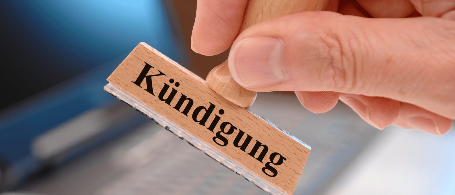 Kündigung Stempel 